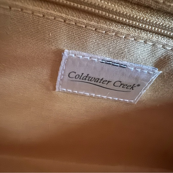 Coldwater Creek Yellow and Blue Woven Shoulder Bag NWOT - Picture 10 of 10